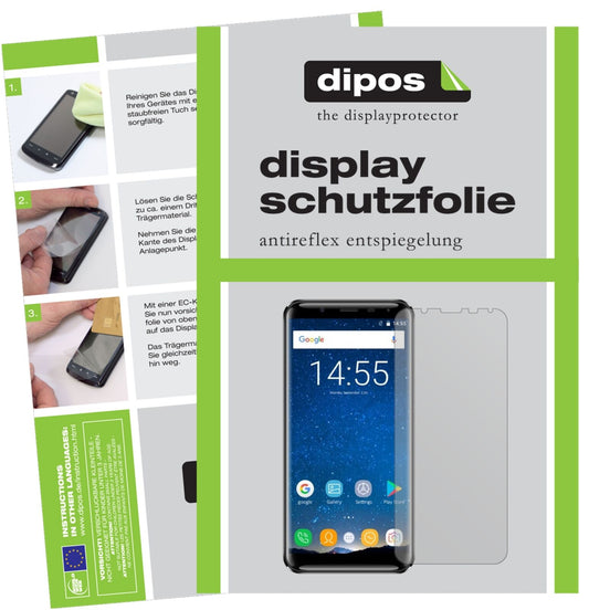 Matte Displayschutzfolie von dipos passend für Oukitel K5000, präziser Zuschnitt und blasenfrei montiert