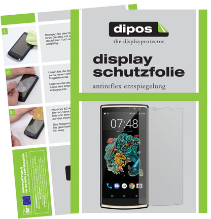 Matte Displayschutzfolie von dipos passend für Oukitel K7, präziser Zuschnitt und blasenfrei montiert