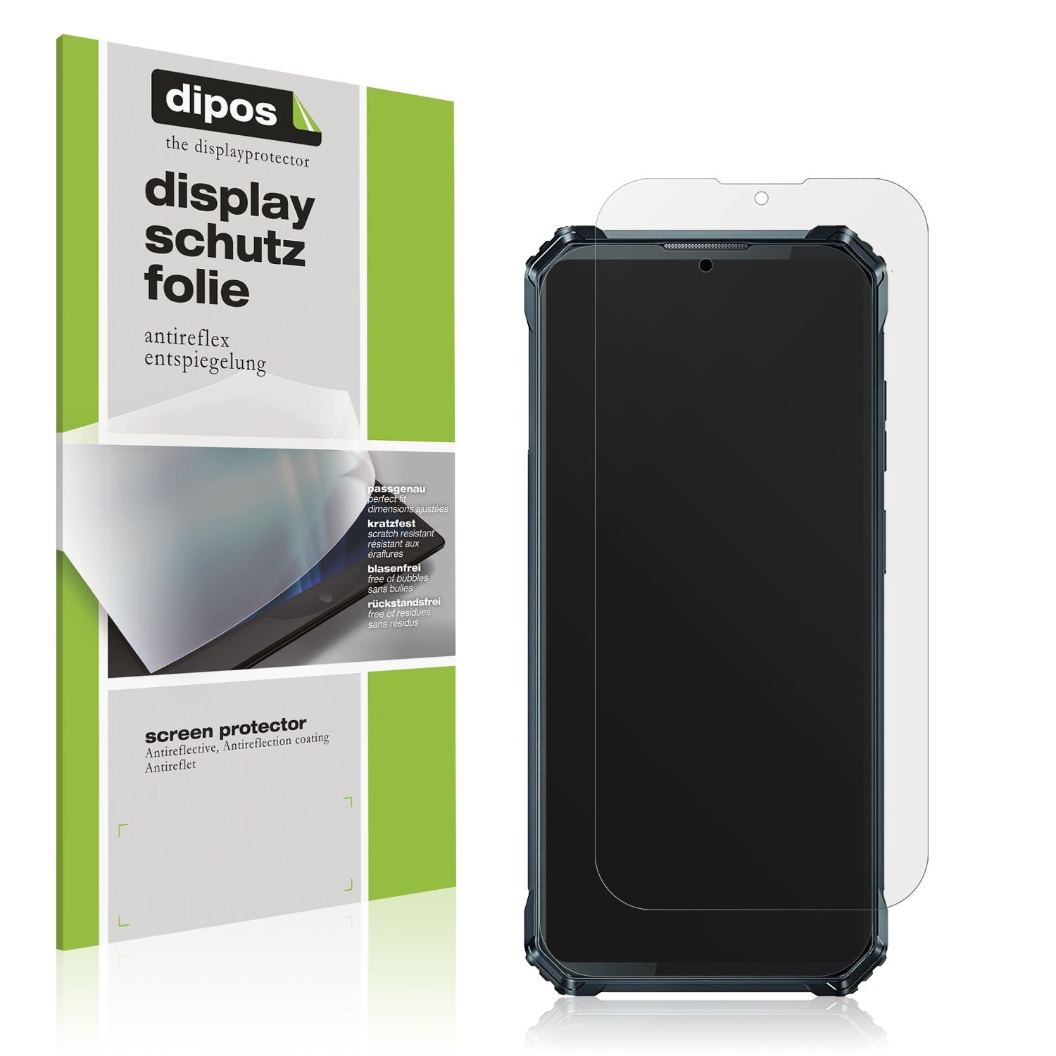 Matte Displayschutzfolie von dipos passend für Oukitel WP28E, präziser Zuschnitt und blasenfrei montiert