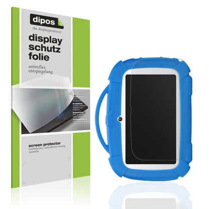 Matte Displayschutzfolie von dipos passend für Padgene 7 Zoll Kinder, präziser Zuschnitt und blasenfrei montiert