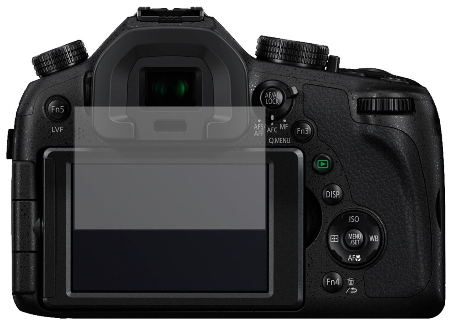 Matte Displayschutzfolie von dipos passend für Panasonic LUMIX DMC-FZ1000EG, präziser Zuschnitt und blasenfrei montiert