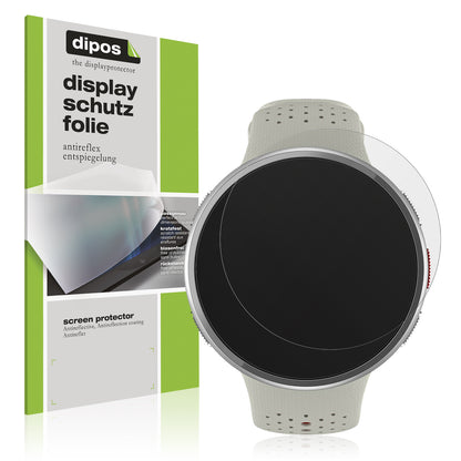 Matte Displayschutzfolie von dipos passend für Polar Pacer Pro, präziser Zuschnitt und blasenfrei montiert