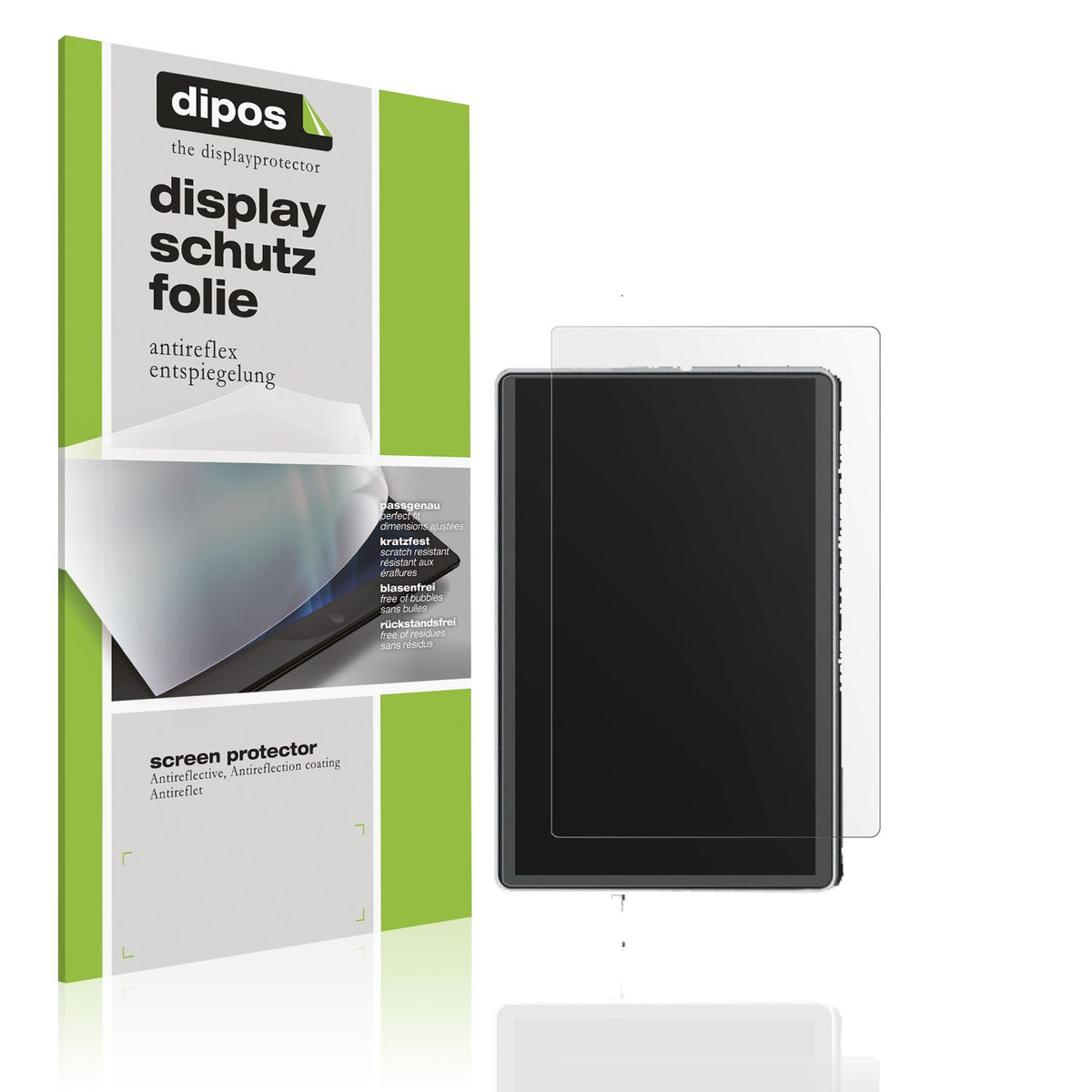 Matte Displayschutzfolie von dipos passend für Qidi Tech Q2, präziser Zuschnitt und blasenfrei montiert