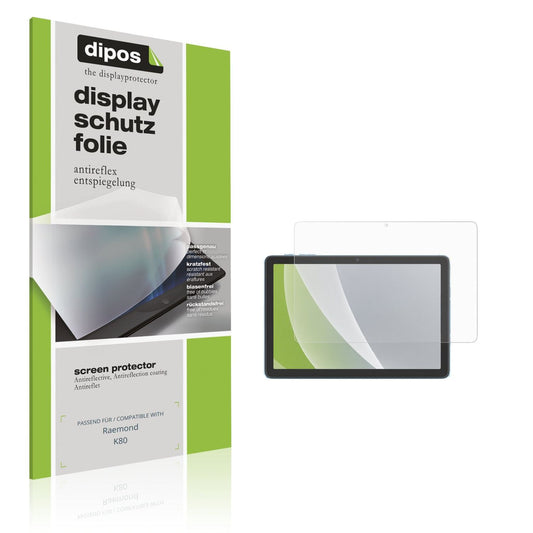 Matte Displayschutzfolie von dipos passend für Raemond K80, präziser Zuschnitt und blasenfrei montiert