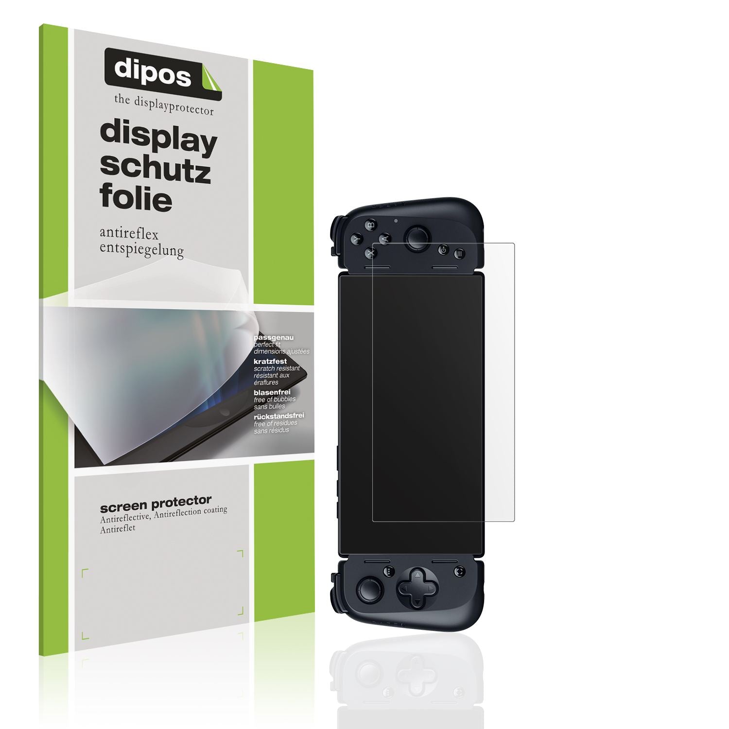 Matte Displayschutzfolie von dipos passend für Razer Edge 1, präziser Zuschnitt und blasenfrei montiert