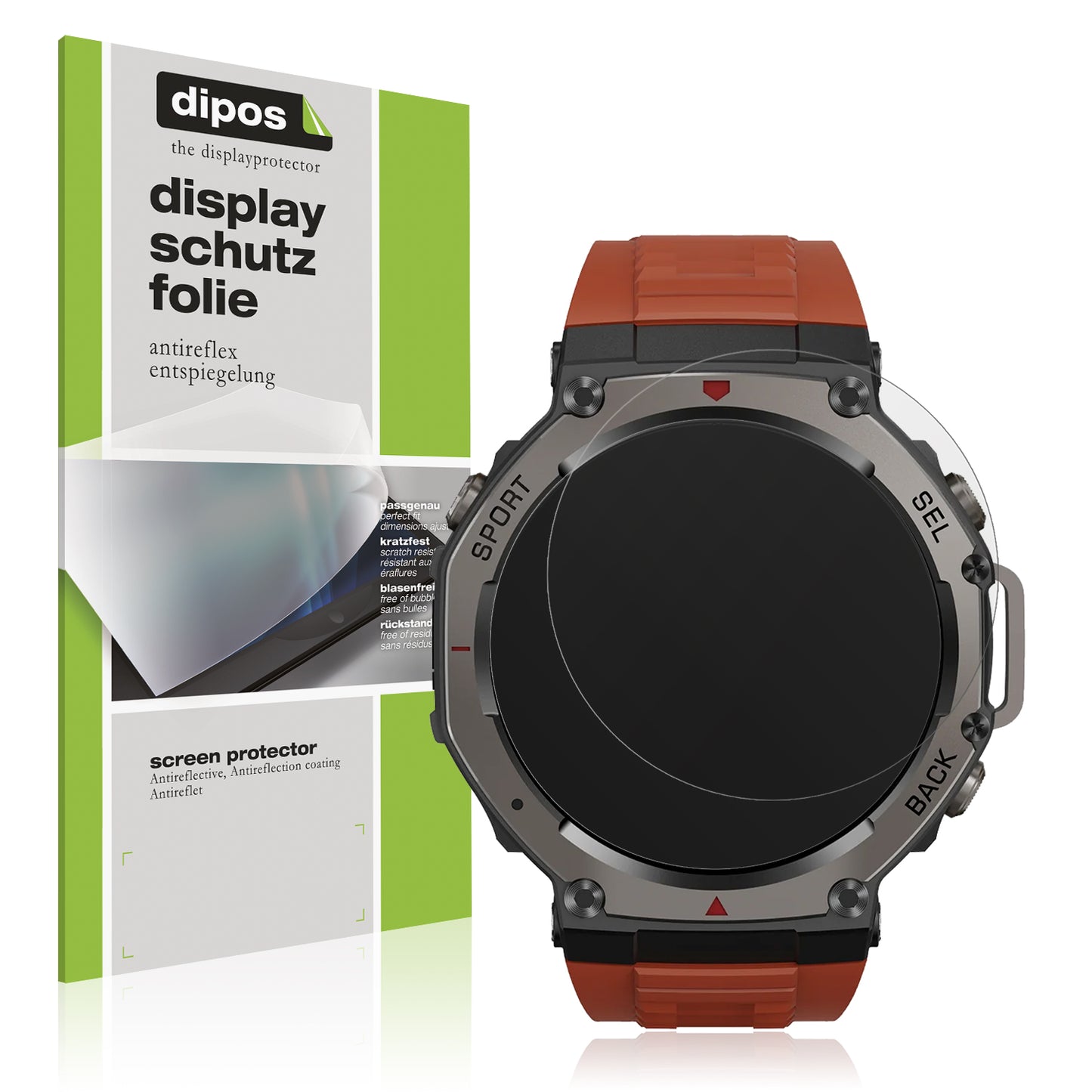 Matte Displayschutzfolie von dipos passend für Rogbid M7, präziser Zuschnitt und blasenfrei montiert
