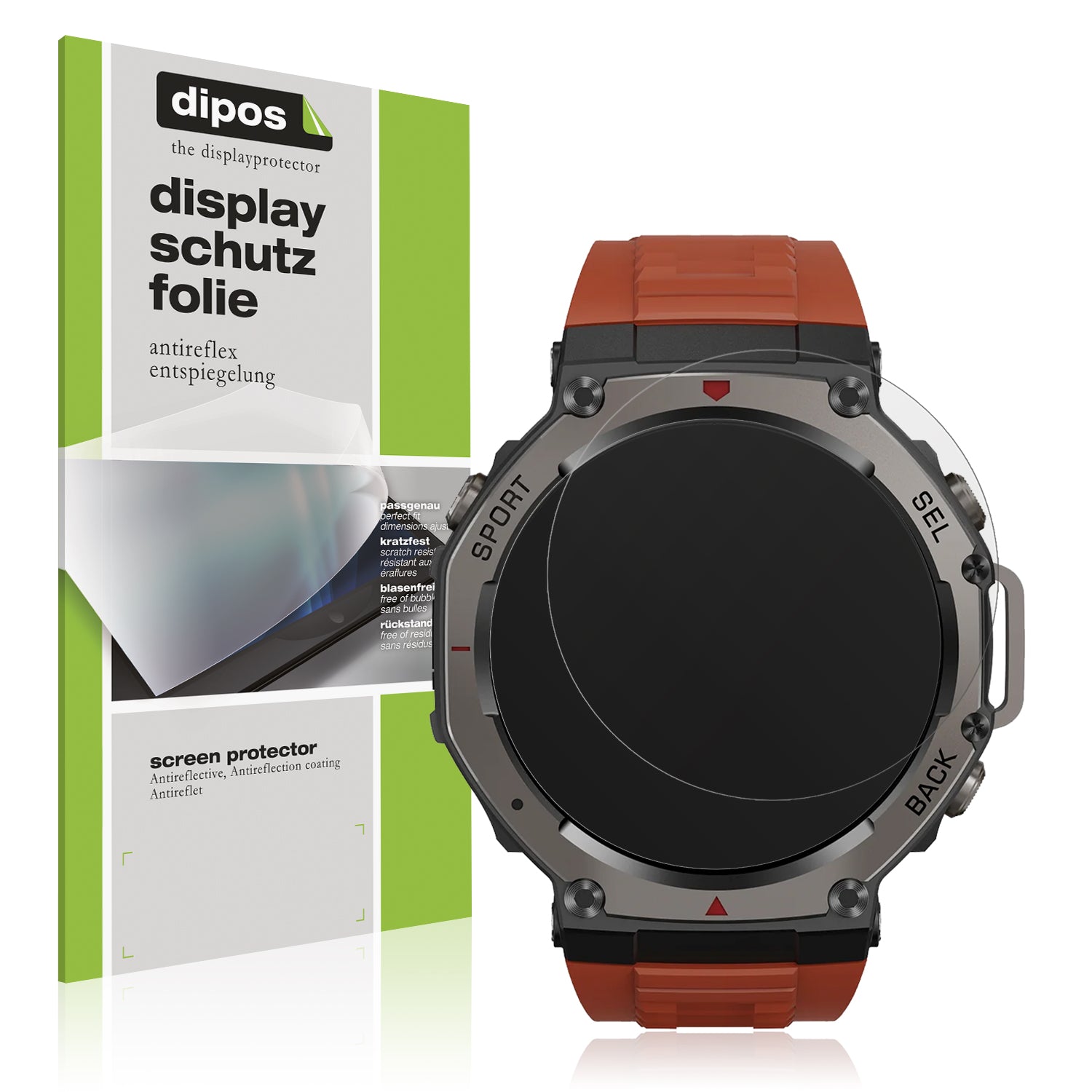 Matte Displayschutzfolie von dipos passend für Rogbid M7, präziser Zuschnitt und blasenfrei montiert