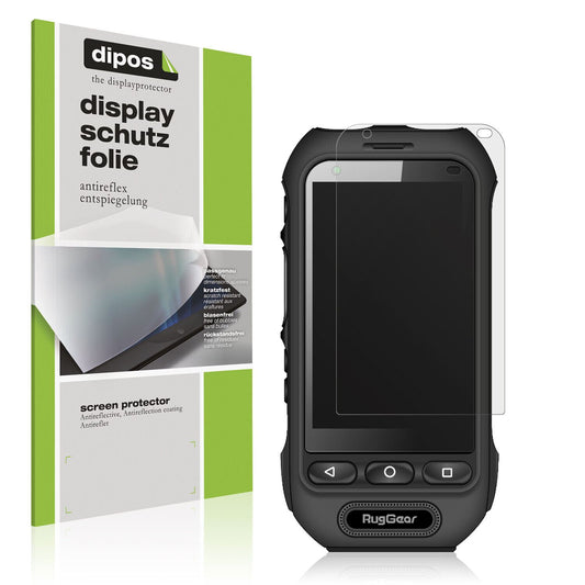 Matte Displayschutzfolie von dipos passend für RugGear RG360, präziser Zuschnitt und blasenfrei montiert