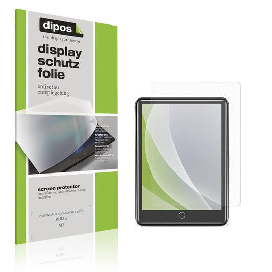 Matte Displayschutzfolie von dipos passend für RUIZU M7, präziser Zuschnitt und blasenfrei montiert
