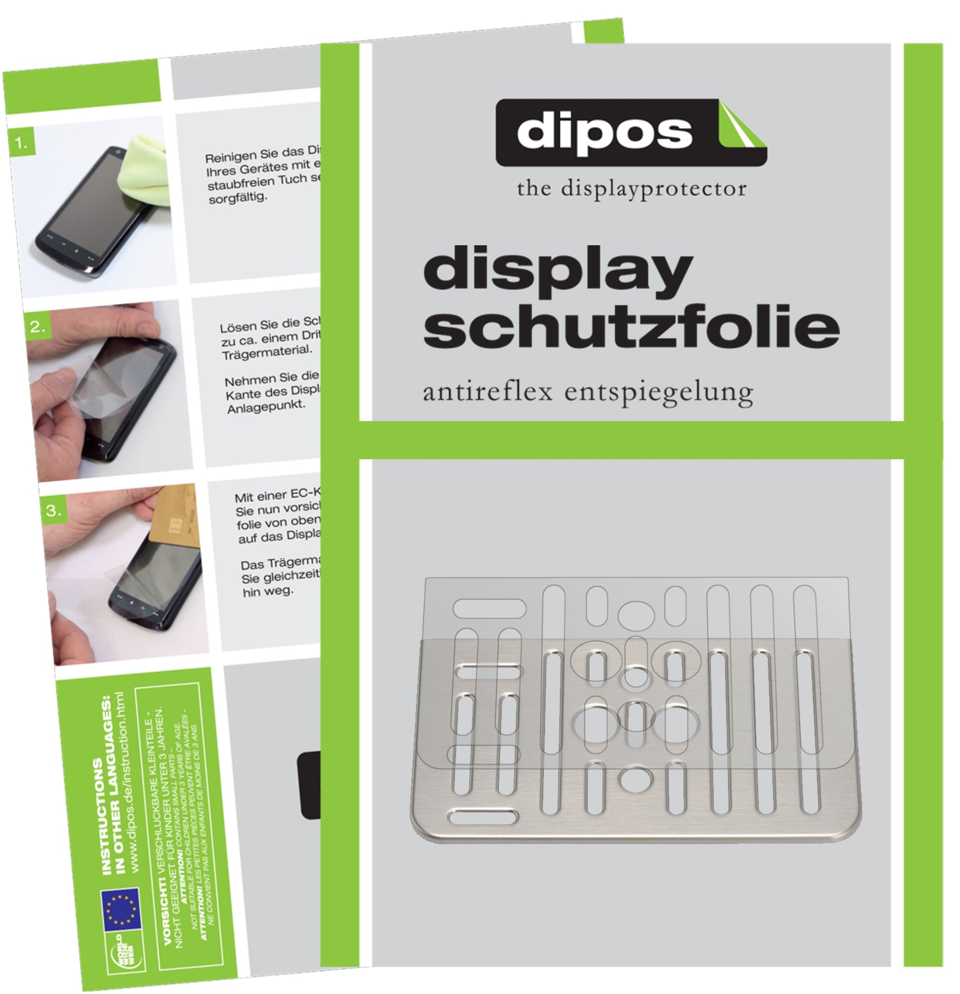 Matte Displayschutzfolie von dipos passend für SAECO Gran Baristo 8964 Tropfblech, präziser Zuschnitt und blasenfrei montiert