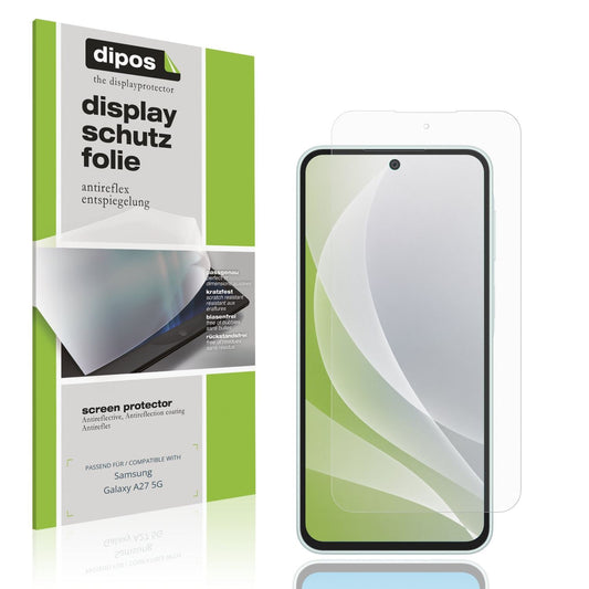 Matte Displayschutzfolie von dipos passend für Samsung Galaxy A27 5G, präziser Zuschnitt und blasenfrei montiert