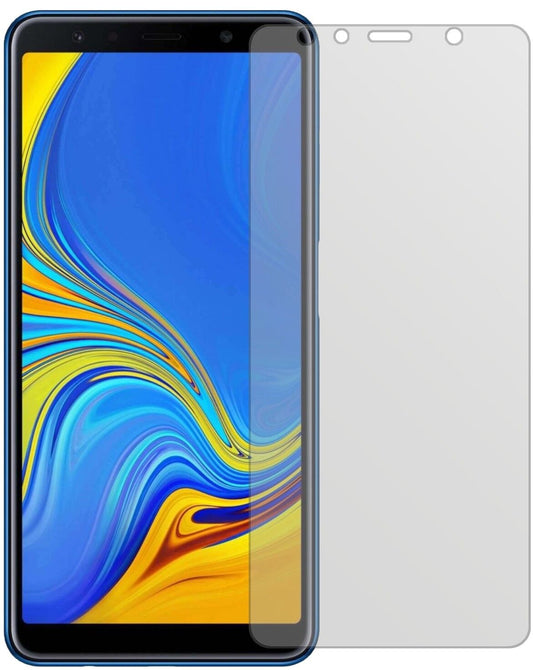 Matte Displayschutzfolie von dipos passend für Samsung Galaxy A7 (2018), präziser Zuschnitt und blasenfrei montiert