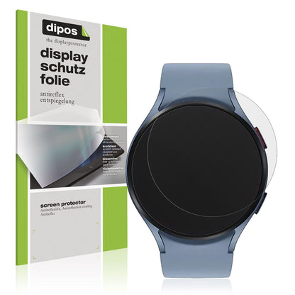 Matte Displayschutzfolie von dipos passend für Samsung Galaxy Watch 5 (44mm), präziser Zuschnitt und blasenfrei montiert
