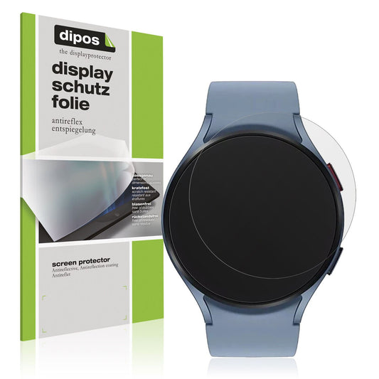 Matte Displayschutzfolie von dipos passend für Samsung Galaxy Watch 5 (44mm), präziser Zuschnitt und blasenfrei montiert