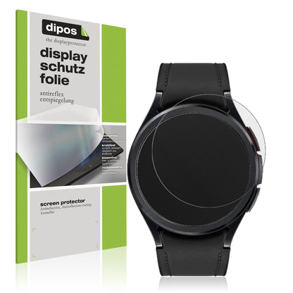 Matte Displayschutzfolie von dipos passend für Samsung Galaxy Watch 6 Classic (43mm), präziser Zuschnitt und blasenfrei montiert