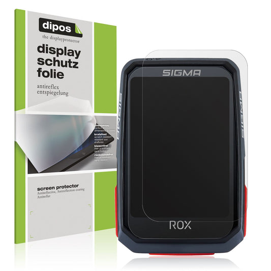 Matte Displayschutzfolie von dipos passend für SIGMA Sport Rox 4.0, präziser Zuschnitt und blasenfrei montiert