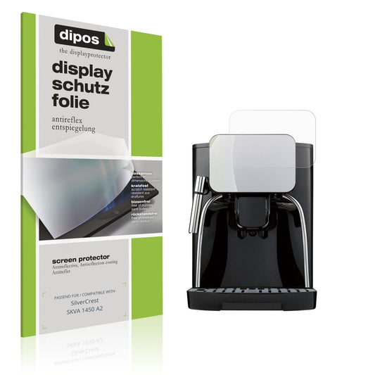 Matte Displayschutzfolie von dipos passend für SilverCrest SKVA 1450 A2, präziser Zuschnitt und blasenfrei montiert