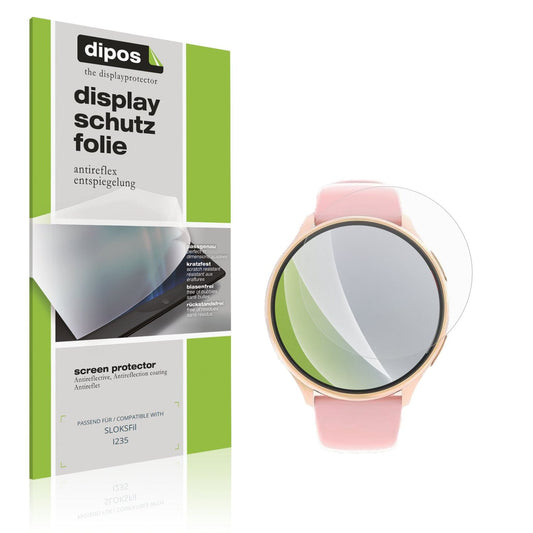 Matte Displayschutzfolie von dipos passend für SLOKSFil I235, präziser Zuschnitt und blasenfrei montiert