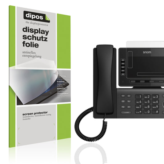 Matte Displayschutzfolie von dipos passend für Snom D865, präziser Zuschnitt und blasenfrei montiert
