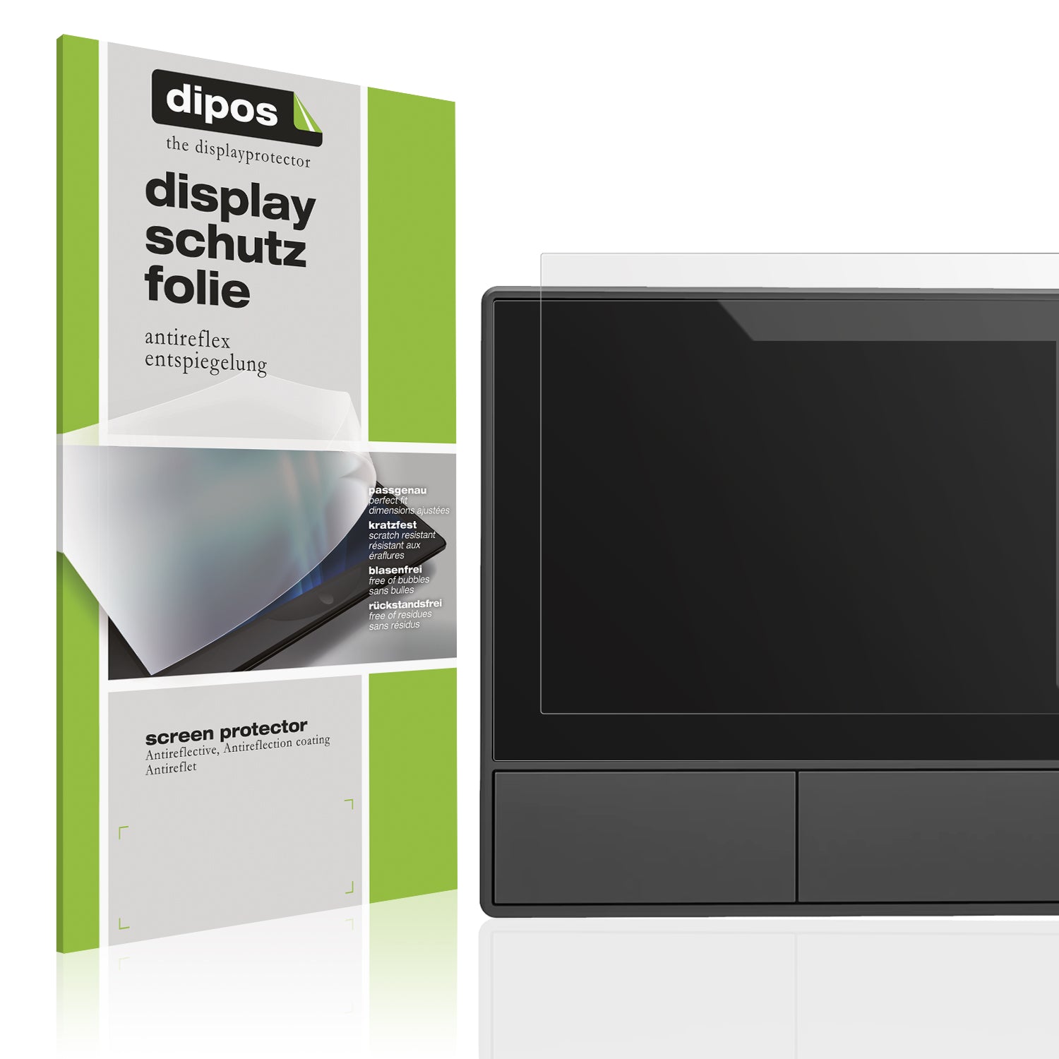 Matte Displayschutzfolie von dipos passend für SONOFF NSPanel-EU, präziser Zuschnitt und blasenfrei montiert