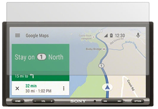 Matte Displayschutzfolie von dipos passend für Sony XAV-AX3005 Auto-Radio, präziser Zuschnitt und blasenfrei montiert