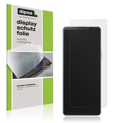 Matte Displayschutzfolie von dipos passend für Sony Xperia 10 V, präziser Zuschnitt und blasenfrei montiert