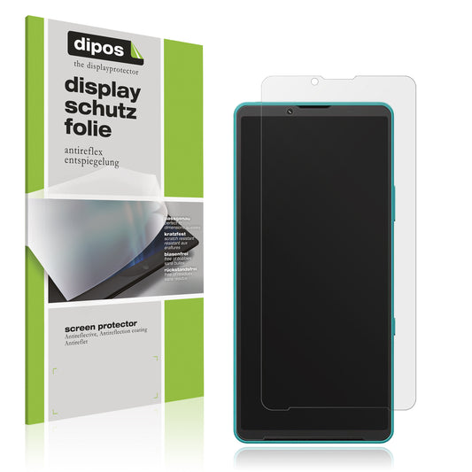 Matte Displayschutzfolie von dipos passend für Sony Xperia 10 VII, präziser Zuschnitt und blasenfrei montiert