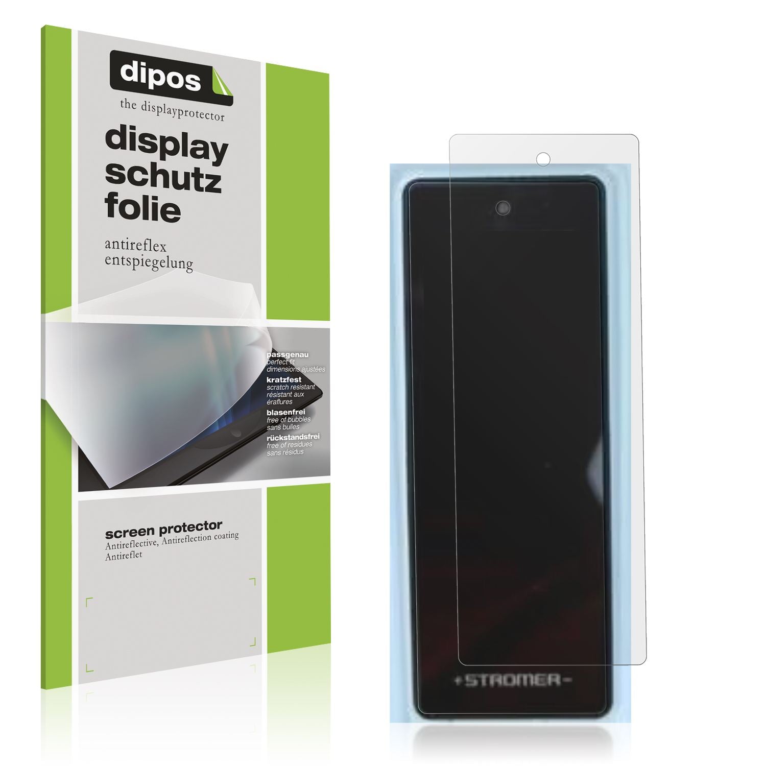 Matte Displayschutzfolie von dipos passend für Stromer ST3 Omni, präziser Zuschnitt und blasenfrei montiert