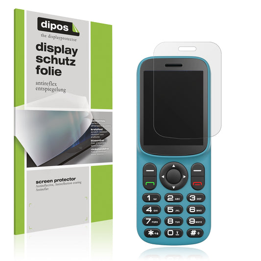 Matte Displayschutzfolie von dipos passend für T185 4G Handy, präziser Zuschnitt und blasenfrei montiert