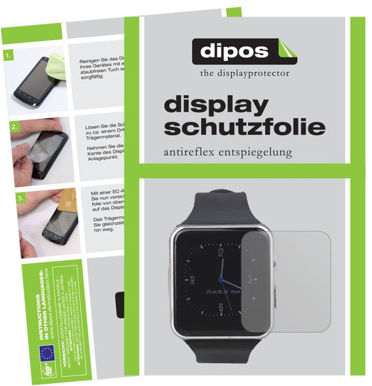 Matte Displayschutzfolie von dipos passend für Tagobee TB01 Smartwatch, präziser Zuschnitt und blasenfrei montiert
