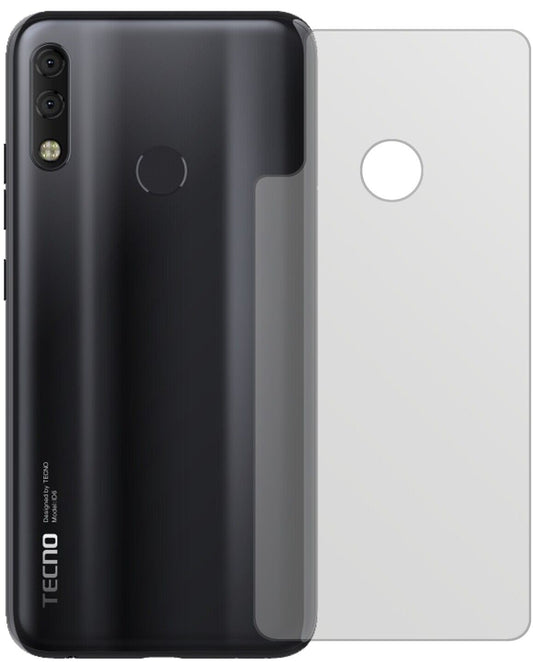 Matte Displayschutzfolie von dipos passend für Tecno Camon 11 Pro Rückseite, präziser Zuschnitt und blasenfrei montiert