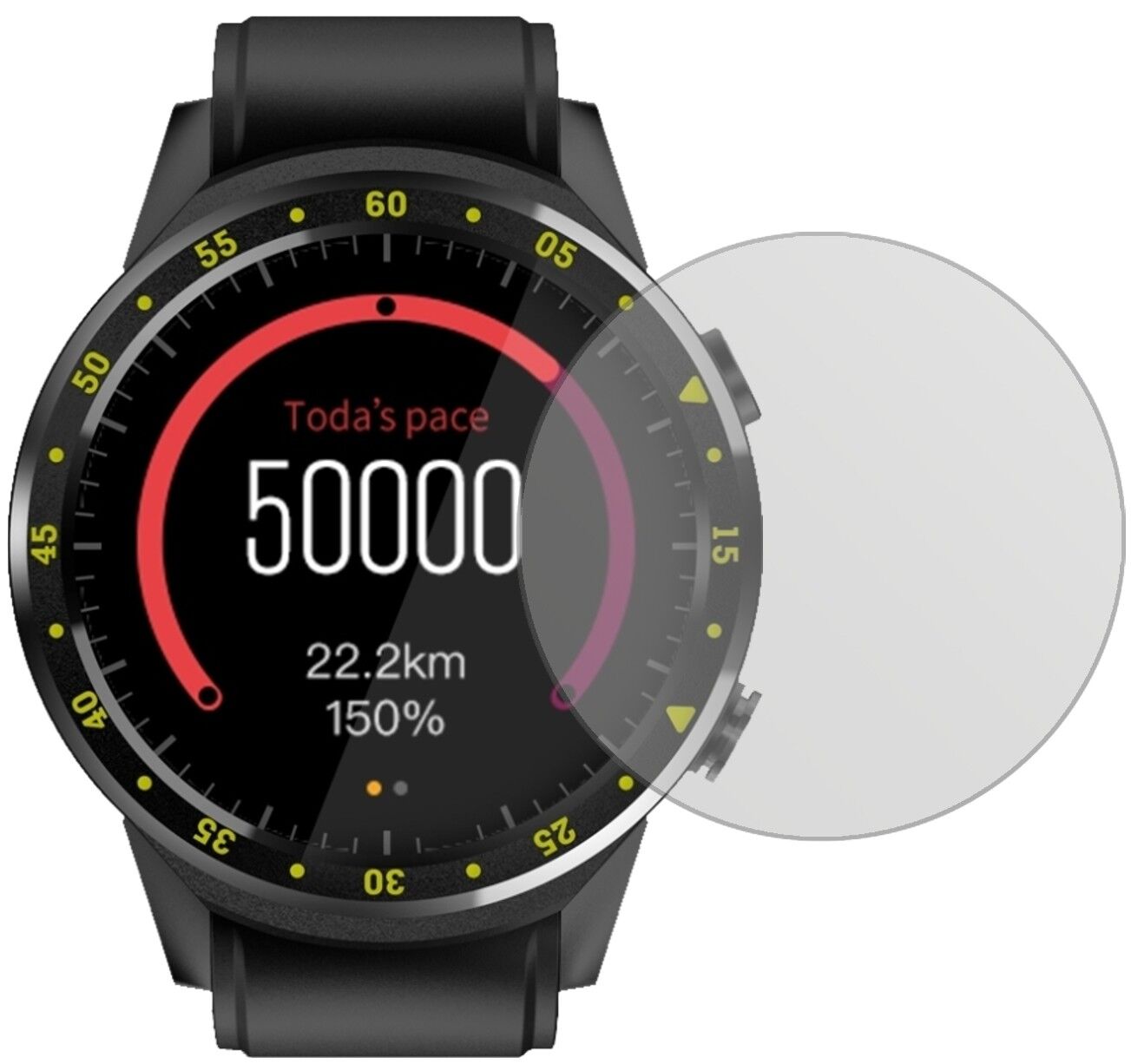 Matte Displayschutzfolie von dipos passend für TenFifteen F1, präziser Zuschnitt und blasenfrei montiert