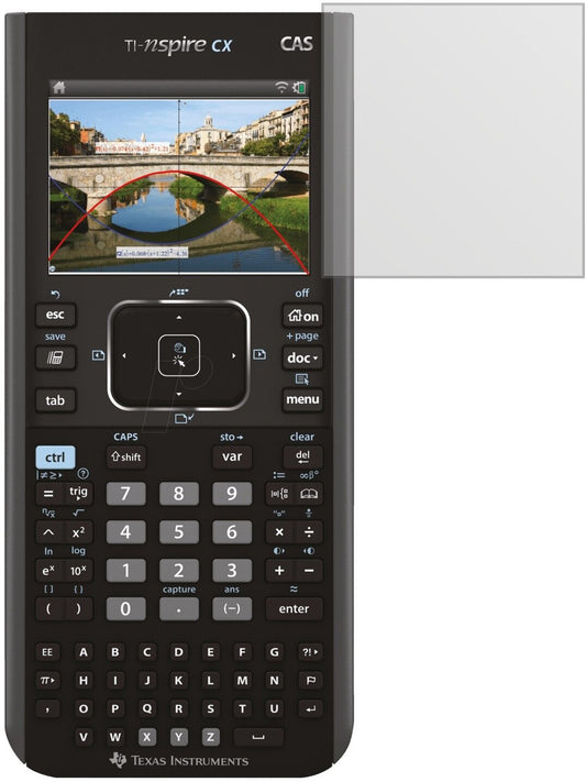 Matte Displayschutzfolie von dipos passend für Texas Instruments TI Nspire CX CAS Taschenrechner, präziser Zuschnitt und blasenfrei montiert