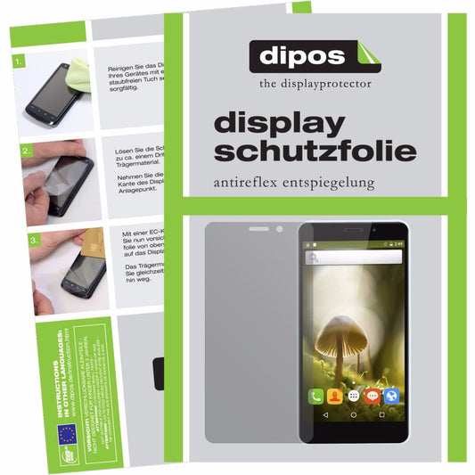 Matte Displayschutzfolie von dipos passend für THL T9 Pro 5,5 Zoll, präziser Zuschnitt und blasenfrei montiert