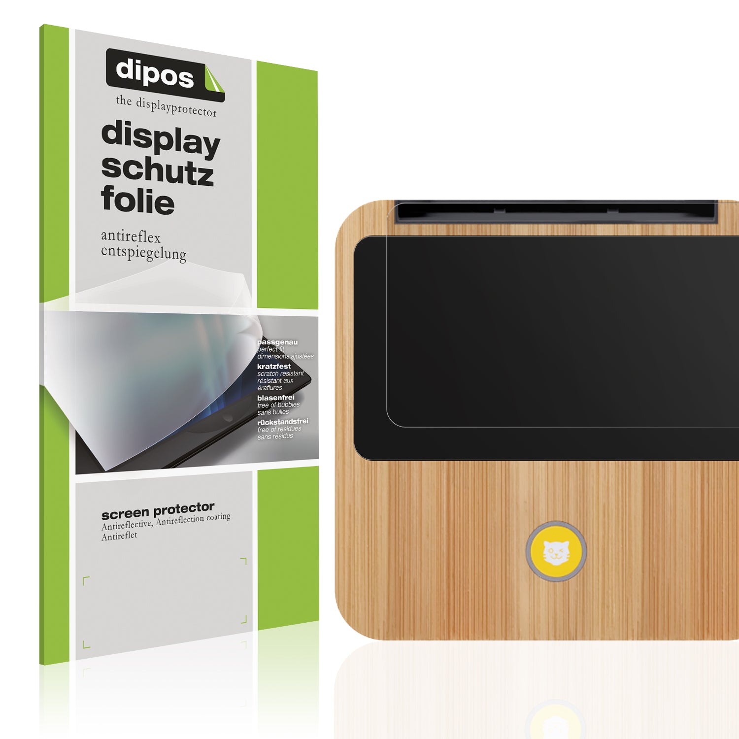 Matte Displayschutzfolie von dipos passend für Tigerbox Touch / Touch Plus, präziser Zuschnitt und blasenfrei montiert
