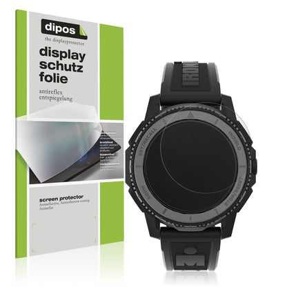 Matte Displayschutzfolie von dipos passend für Timex Ironman Adrenaline TW5M57900, präziser Zuschnitt und blasenfrei montiert