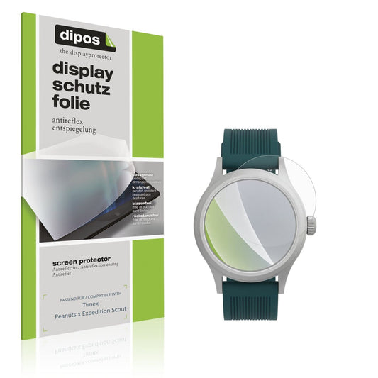 Matte Displayschutzfolie von dipos passend für Timex Peanuts x Expedition Scout, präziser Zuschnitt und blasenfrei montiert