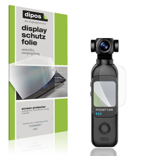 Matte Displayschutzfolie von dipos passend für TOSBARRFT H92, präziser Zuschnitt und blasenfrei montiert