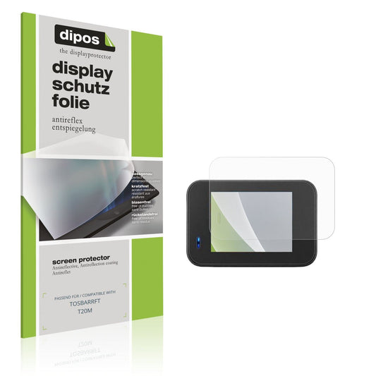 Matte Displayschutzfolie von dipos passend für TOSBARRFT T20M, präziser Zuschnitt und blasenfrei montiert