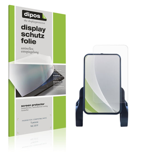 Matte Displayschutzfolie von dipos passend für Tuesoa NC-81F, präziser Zuschnitt und blasenfrei montiert