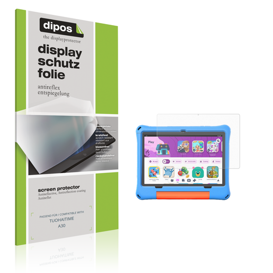 Matte Displayschutzfolie von dipos passend für TUOHAITIME A30, präziser Zuschnitt und blasenfrei montiert