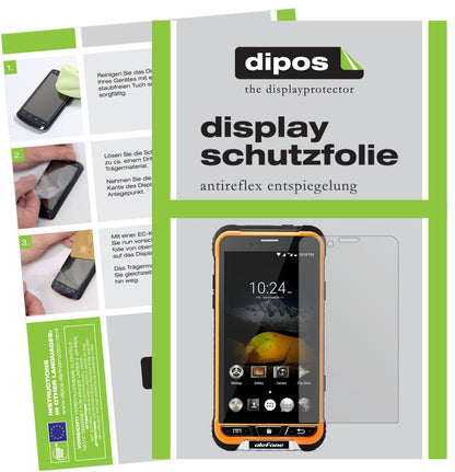 Matte Displayschutzfolie von dipos passend für Ulefone Armor, präziser Zuschnitt und blasenfrei montiert