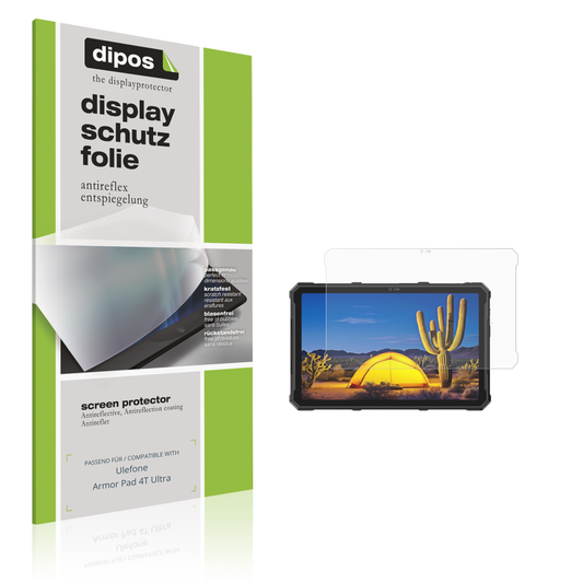 Matte Displayschutzfolie von dipos passend für Ulefone Armor Pad 4T Ultra, präziser Zuschnitt und blasenfrei montiert