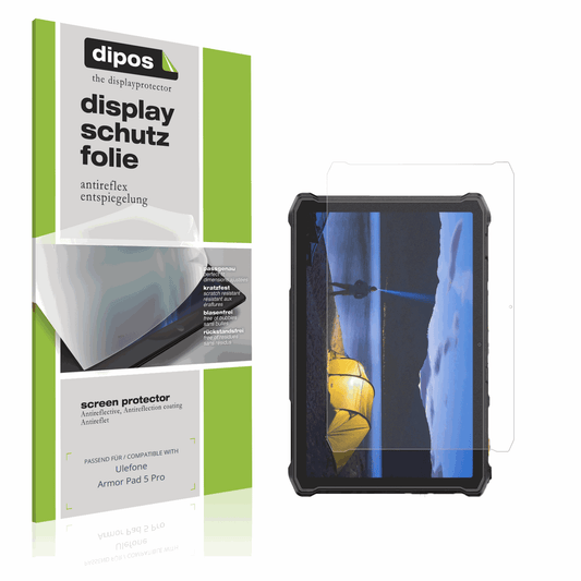 Matte Displayschutzfolie von dipos passend für Ulefone Armor Pad 5 Pro, präziser Zuschnitt und blasenfrei montiert