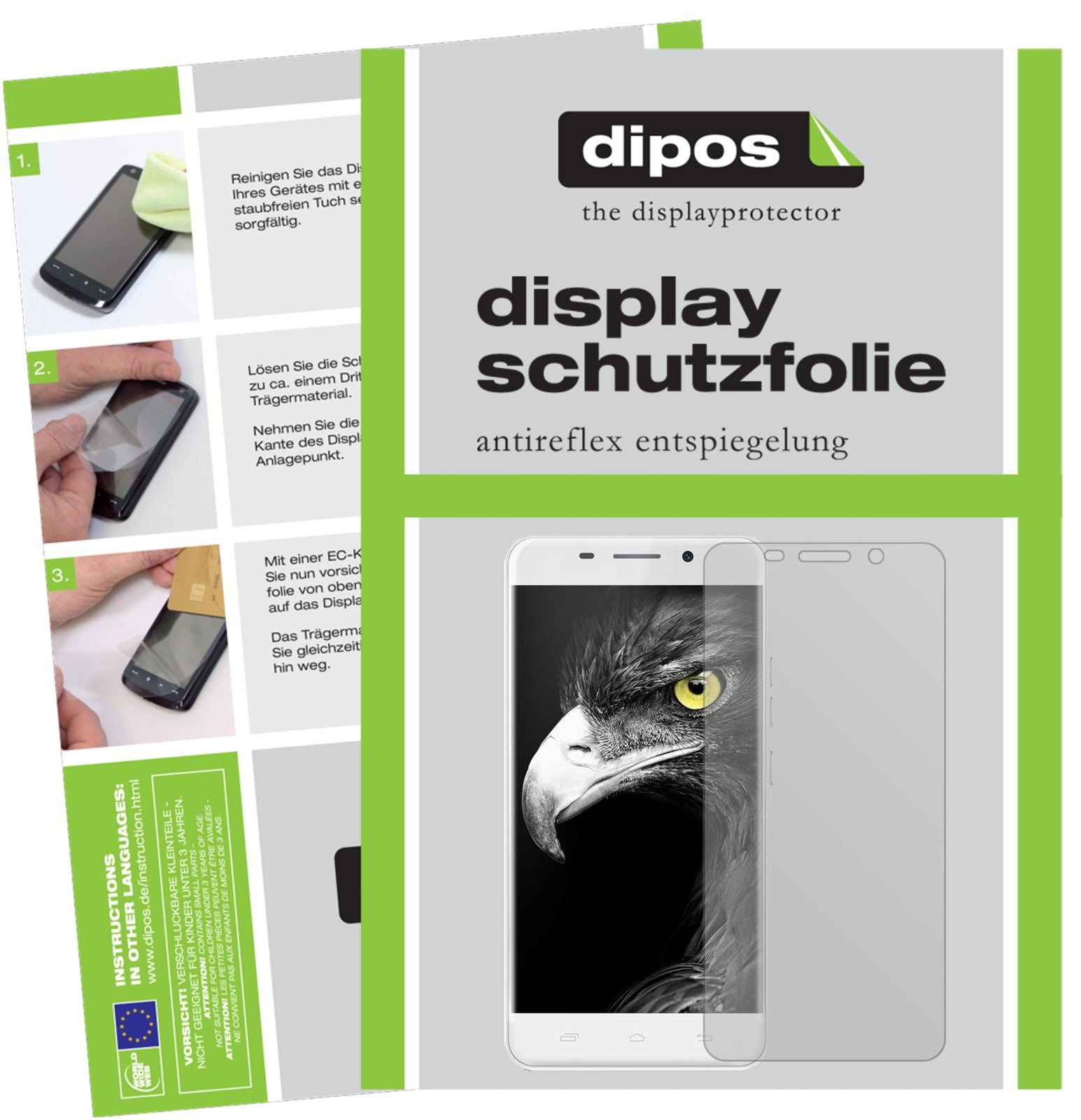 Matte Displayschutzfolie von dipos passend für Ulefone Metal, präziser Zuschnitt und blasenfrei montiert