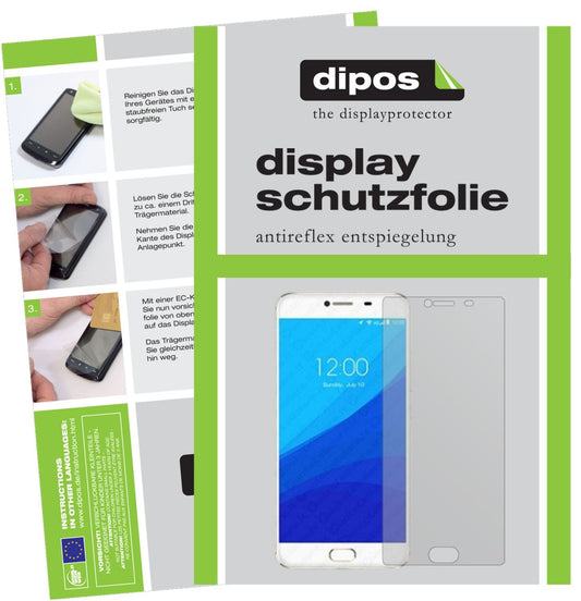 Matte Displayschutzfolie von dipos passend für Umidigi Z Pro, präziser Zuschnitt und blasenfrei montiert