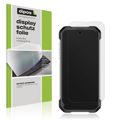 Matte Displayschutzfolie von dipos passend für Unihertz Tank Mini, präziser Zuschnitt und blasenfrei montiert