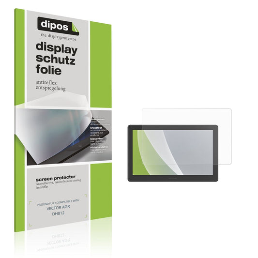 Matte Displayschutzfolie von dipos passend für VECTOR AGR DH812, präziser Zuschnitt und blasenfrei montiert