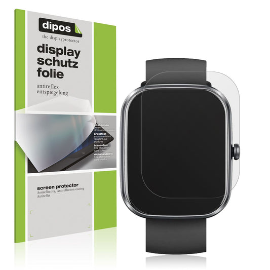 Matte Displayschutzfolie von dipos passend für VEKJ 1.91 Zoll Smartwatch, präziser Zuschnitt und blasenfrei montiert