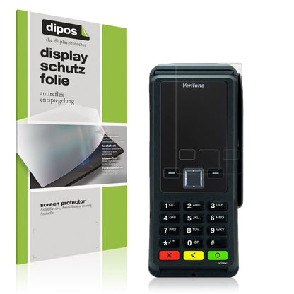 Matte Displayschutzfolie von dipos passend für Verifone V200c, präziser Zuschnitt und blasenfrei montiert